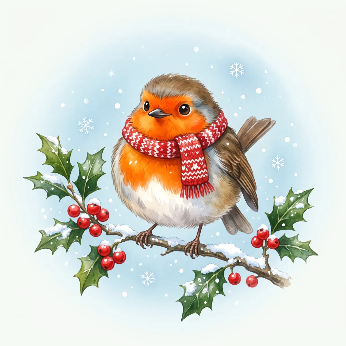 Robin & Holly bauble concept art